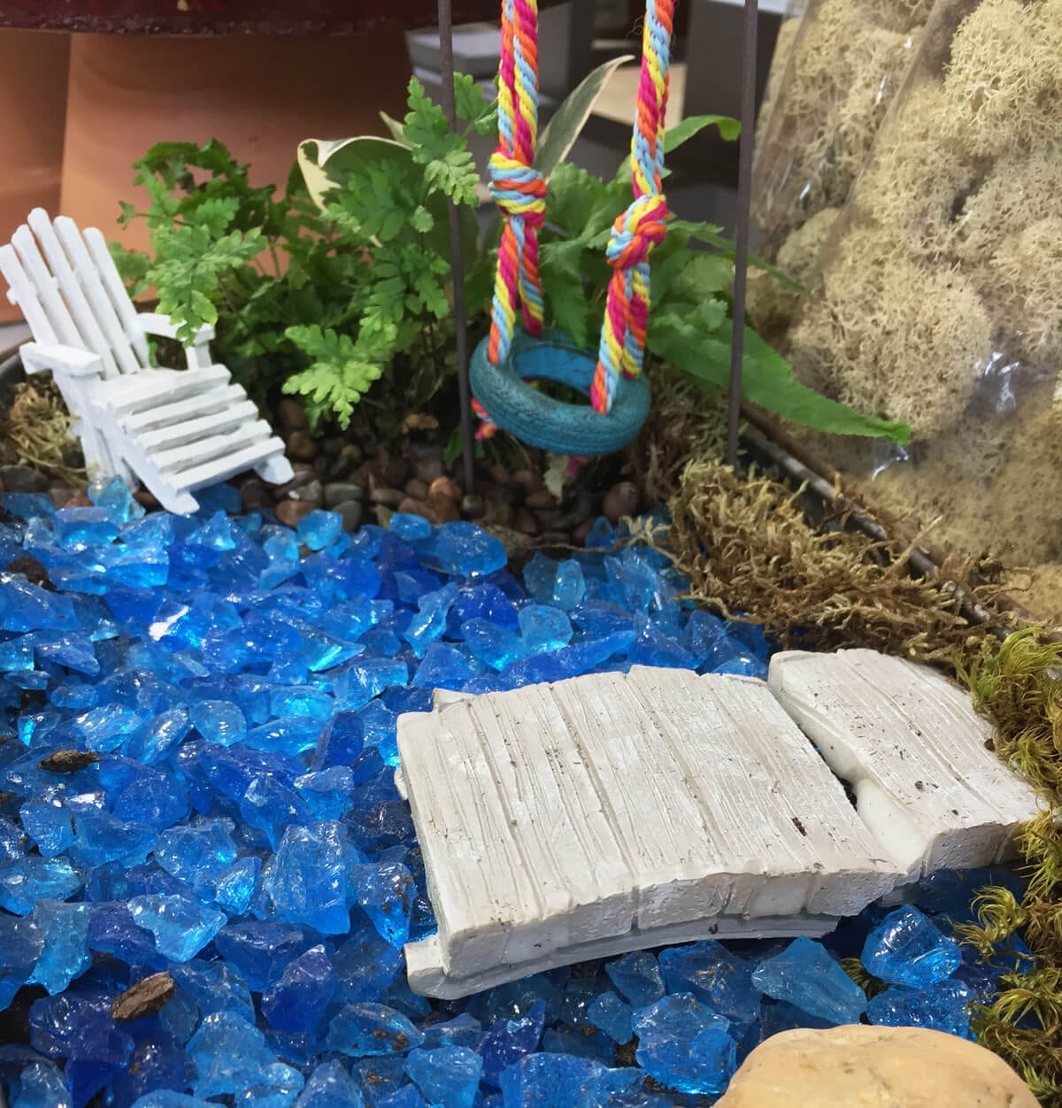 Fire Glass used in an aquarium