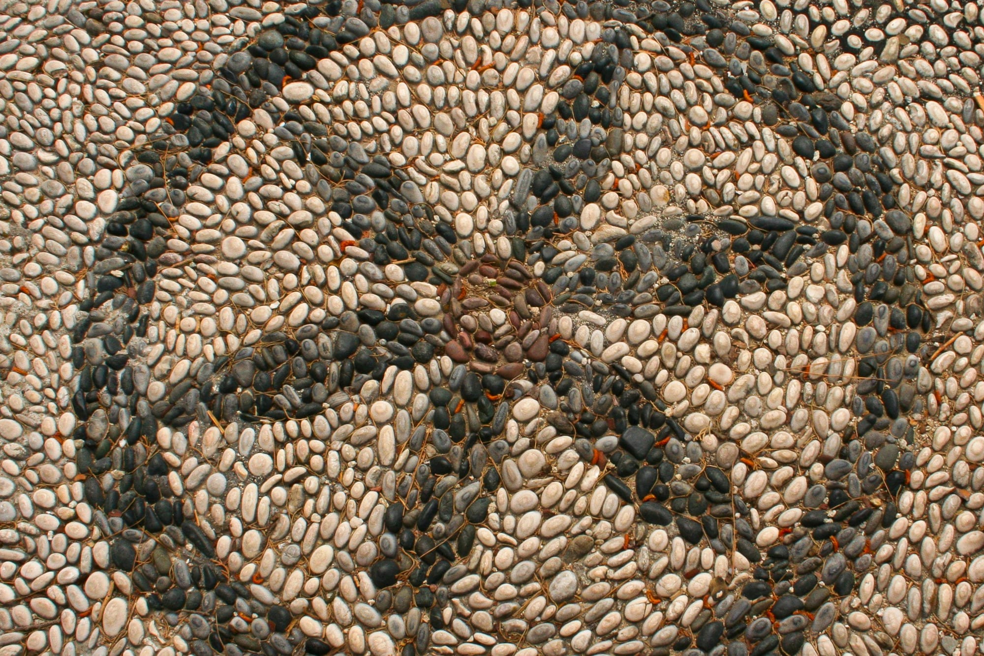 Garden stone mosaic design